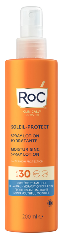 ROC LOZIONE SPRAY SOLARE CORPO SPF 30 IDRATANTE 200 ML - Farmacia Sant Anna SAS del Dott. Mariani Federigo
