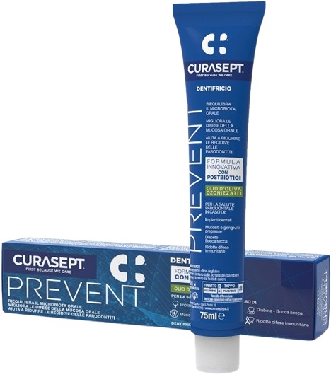 CURASEPT PREVENT DENTIFRICIO 75 ML - Farmacia Sant Anna SAS del Dott. Mariani Federigo