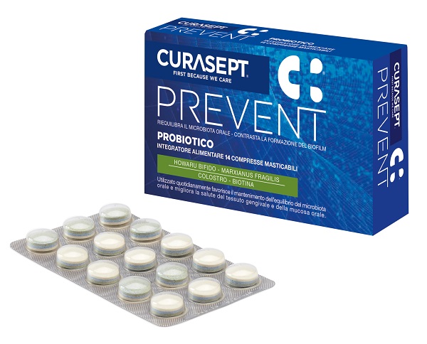 CURASEPT PREVENT PROBIOTICO 14 COMPRESSE MASTICABILI - Farmacia Sant Anna SAS del Dott. Mariani Federigo