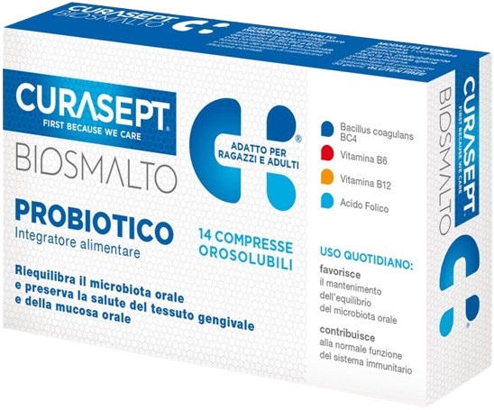 CURASEPT BIOSMALTO PROBIOTICO 14 COMPRESSE - Farmacia Sant Anna SAS del Dott. Mariani Federigo