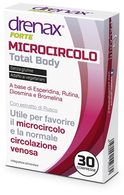 DRENAX FORTE MICROCIRCOLO TOTAL BODY 30 COMPRESSE - Farmacia Sant Anna SAS del Dott. Mariani Federigo