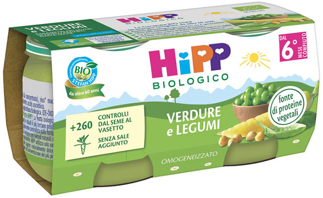 HIPP BIO OMOGENEIZZATO VERDURE/LEGUMI 2X80 G - Farmacia Sant Anna SAS del Dott. Mariani Federigo