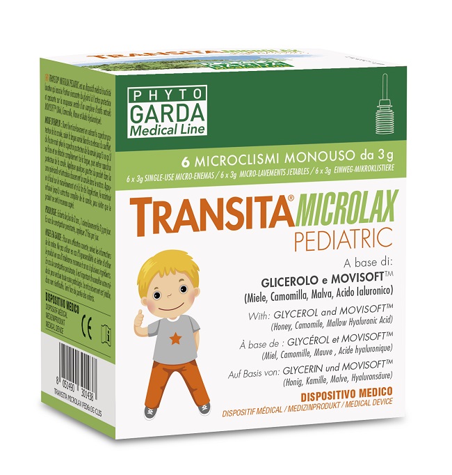 TRANSITA MICROLAX PEDIATRIC 6 MICROCLISMI DA 3 G - Farmacia Sant Anna SAS del Dott. Mariani Federigo