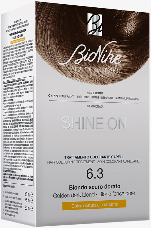 SHINE ON BIONDO SCURO DORATO 6,3 FLACONE 75 ML + TUBO 50 ML - Farmacia Sant Anna SAS del Dott. Mariani Federigo