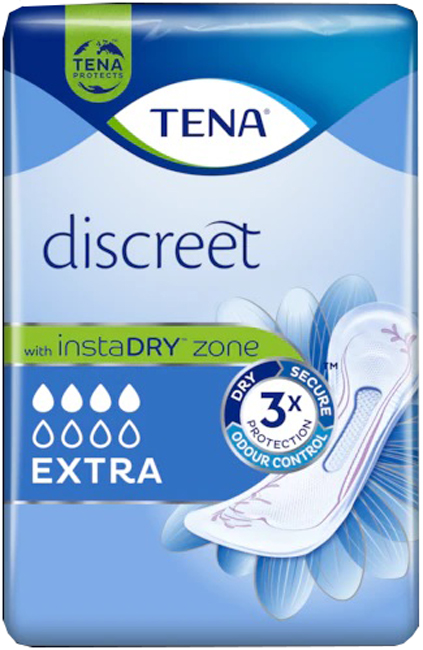 ASSORBENTE INCONTINENZA LEGGERA TENA DISCREET EXTRA 10 PEZZI - Farmacia Sant Anna SAS del Dott. Mariani Federigo