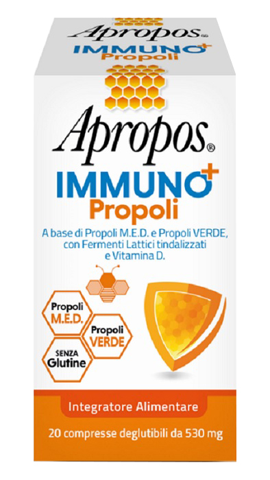 APROPOS IMMUNO+ PROPOLI 20 COMPRESSE DEGLUTIBILI - Farmacia Sant Anna SAS del Dott. Mariani Federigo