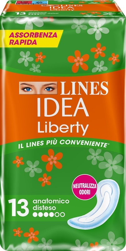 LINES IDEA LIBERTY DWCT ANATOMICI 13 PEZZI - Farmacia Sant Anna SAS del Dott. Mariani Federigo
