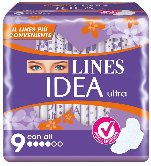 LINES IDEA ULTRA GIORNO ALI 9 PEZZI - Farmacia Sant Anna SAS del Dott. Mariani Federigo