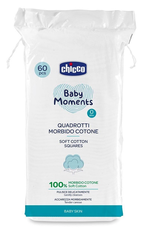 CHICCO BABY MOMENTS QUADROTTI 60 PEZZI - Farmacia Sant Anna SAS del Dott. Mariani Federigo