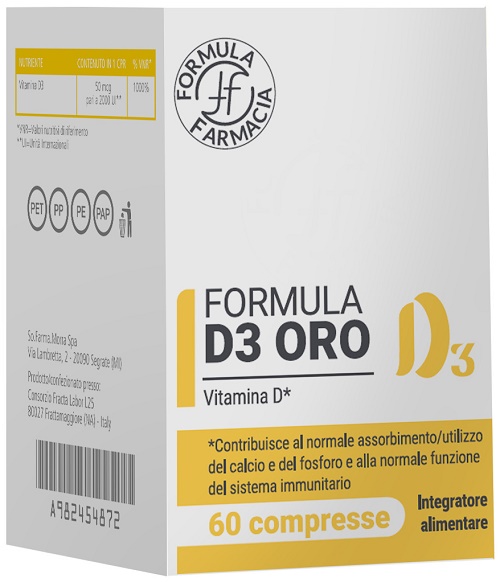 FORMULA D3 ORO 60 COMPRESSE - Farmacia Sant Anna SAS del Dott. Mariani Federigo