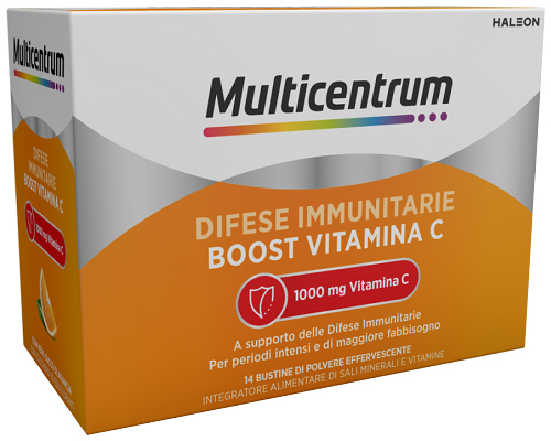 MULTICENTRUM DIFESE IMMUNITARIE BOOST VITAMINA C 14 BUSTINE - Farmacia Sant Anna SAS del Dott. Mariani Federigo