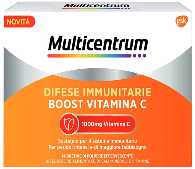 MULTICENTRUM DIFESE IMMUNITARIE BOOST VITAMINA C 28 BUSTINE - Farmacia Sant Anna SAS del Dott. Mariani Federigo