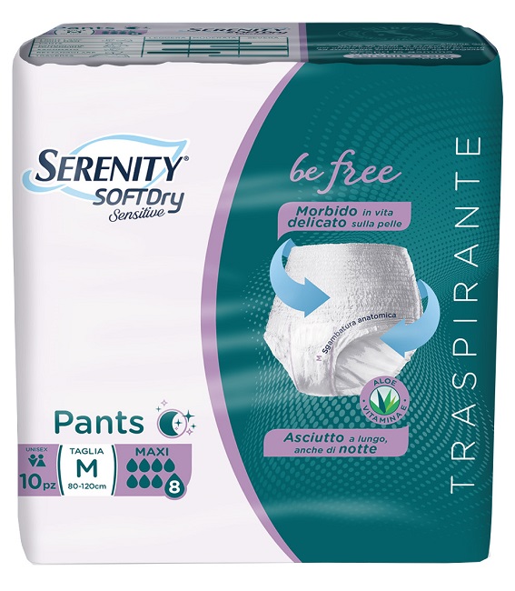 SERENITY PANTS SD SENSITIVE BE FREE MAXI M 10 PEZZI - Farmacia Sant Anna SAS del Dott. Mariani Federigo