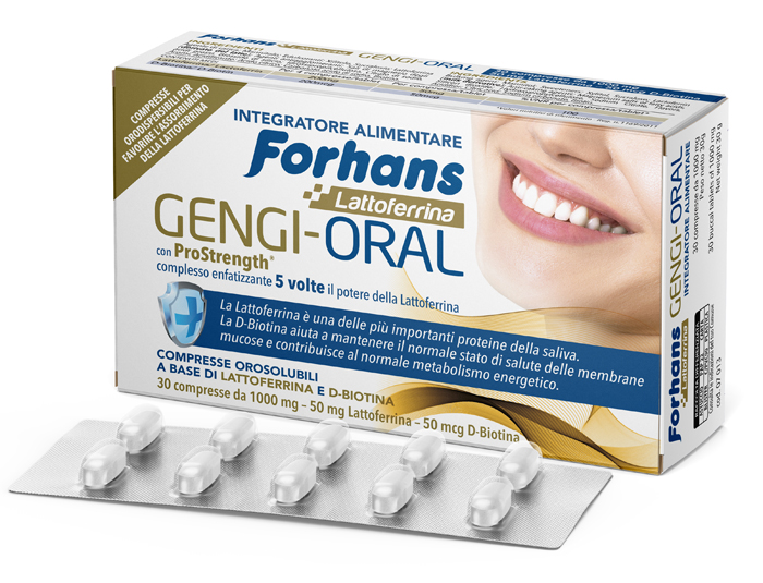 FORHANS LATTOFERRINA GENGI ORAL 30 COMPRESSE - Farmacia Sant Anna SAS del Dott. Mariani Federigo