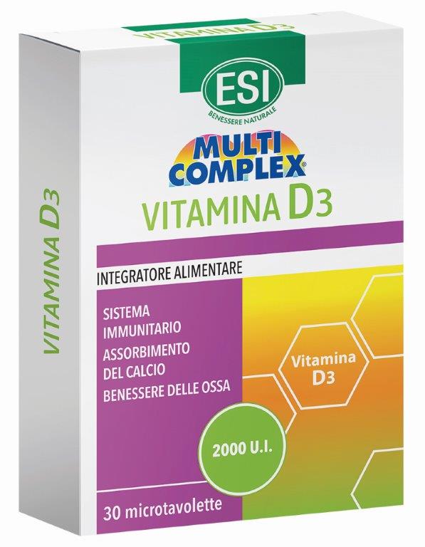 ESI MULTICOMPLEX VITAMINA D3 30 TAVOLETTE - Farmacia Sant Anna SAS del Dott. Mariani Federigo