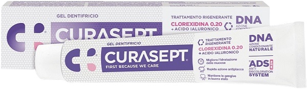 CURASEPT GEL DENTIFRICIO ADS DNA TRATTAMENTO RIGENERANTE 75 ML - Farmacia Sant Anna SAS del Dott. Mariani Federigo