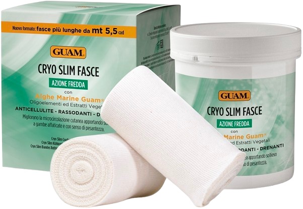 GUAM CRYO SLIM FASCE ANTICELLULITE RASSODANTI DRENANTI 2 PEZZI - Farmacia Sant Anna SAS del Dott. Mariani Federigo