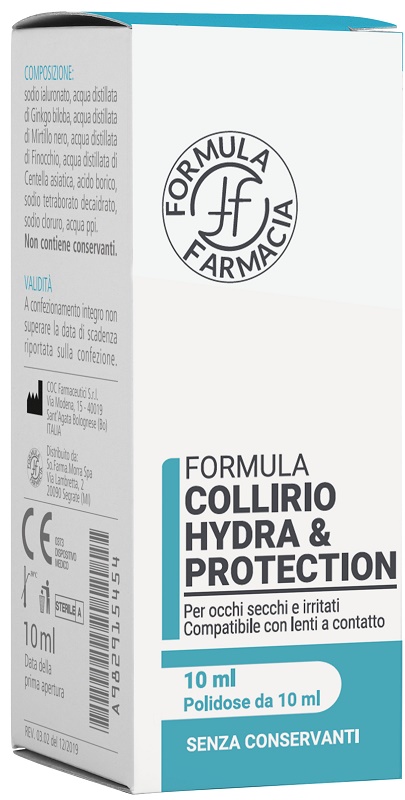FORMULA COLLIRIO HYDRA&PROTECT SENZA CONSERVANTI 10 ML - Farmacia Sant Anna SAS del Dott. Mariani Federigo