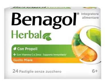 BENAGOL HERBAL MIELE 24 PASTIGLIE - Farmacia Sant Anna SAS del Dott. Mariani Federigo
