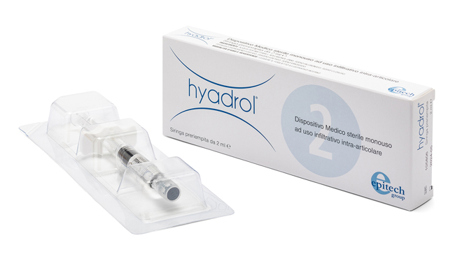 SIRINGA INTRA-ARTICOLARE HYADROL CON ACIDO IALURONICO 1% E ADELMITROL 2% CAPACITA' 2 ML - Farmacia Sant Anna SAS del Dott. Mariani Federigo