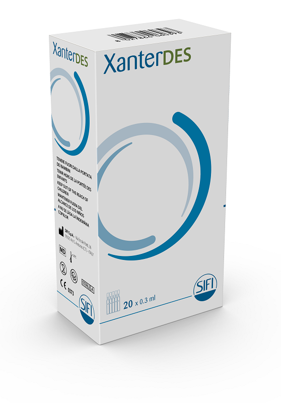 XANTERDES SOLUZIONE OFTALMICA 20 FLACONCINI MONODOSE DA 0,3 ML - Farmacia Sant Anna SAS del Dott. Mariani Federigo