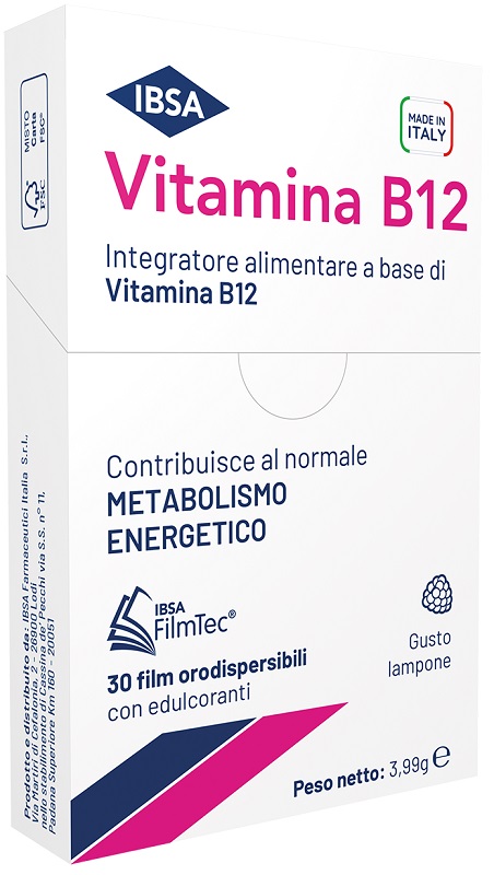VITAMINA B12 IBSA 30 FILM ORALI - Farmacia Sant Anna SAS del Dott. Mariani Federigo