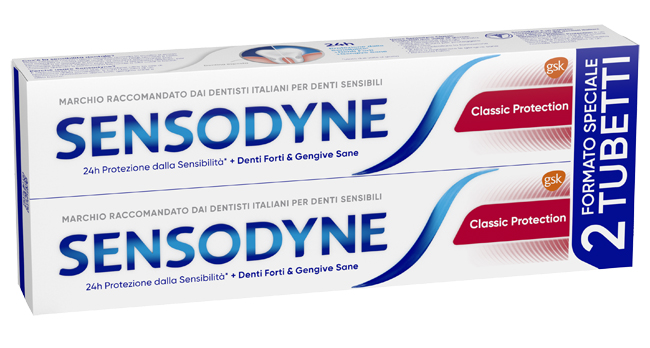 SENSODYNE CLASSICO PROTECTION 2 X 75 ML - Farmacia Sant Anna SAS del Dott. Mariani Federigo