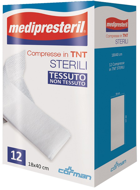 COMPRESSE STERILI TNT MEDIPRESTERIL 18X40 CM 12 PEZZI - Farmacia Sant Anna SAS del Dott. Mariani Federigo