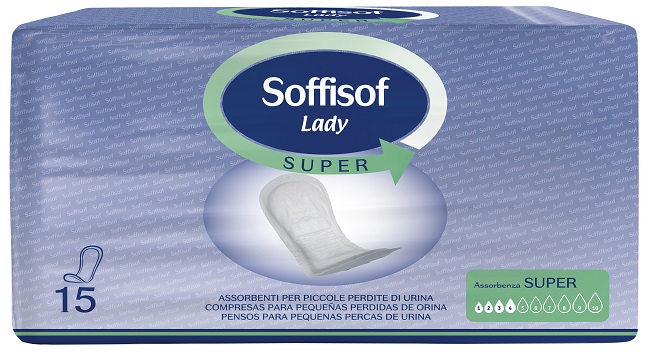 PANNOLONE PER INCONTINENZA SOFFISOF LADY CLASSIC SUPER 15 PEZZI - Farmacia Sant Anna SAS del Dott. Mariani Federigo