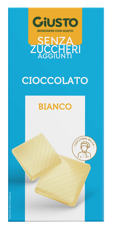GIUSTO SENZA ZUCCHERO CIOCCOLATO BIANCO 85 G - Farmacia Sant Anna SAS del Dott. Mariani Federigo