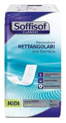 SOFFISOF CLASSIC PANNOLONE RETTANGOLARE CON BARRIERA 30 PEZZI - Farmacia Sant Anna SAS del Dott. Mariani Federigo