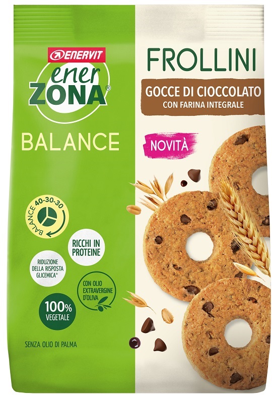 ENERZONA FROLLINI INTEGRALE GOCCE CIOCCOLATO 250 G - Farmacia Sant Anna SAS del Dott. Mariani Federigo