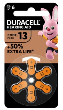 DURACELL EASY TAB 13 ARANCIO BATTERIA PER APPARECCHIO ACUSTICO 6 PEZZI - Farmacia Sant Anna SAS del Dott. Mariani Federigo