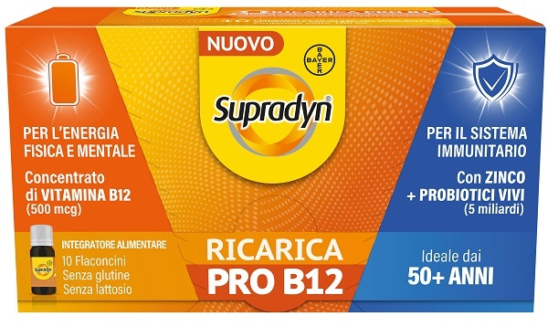 SUPRADYN RICARICA PRO B12 10 FLACONCINI - Farmacia Sant Anna SAS del Dott. Mariani Federigo