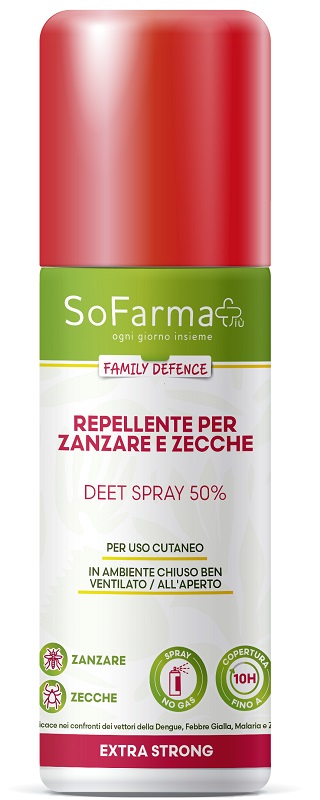 REPELLENTE EXTRA STRONG DEET 50% 75 ML SOFARMAPIU' - Farmacia Sant Anna SAS del Dott. Mariani Federigo